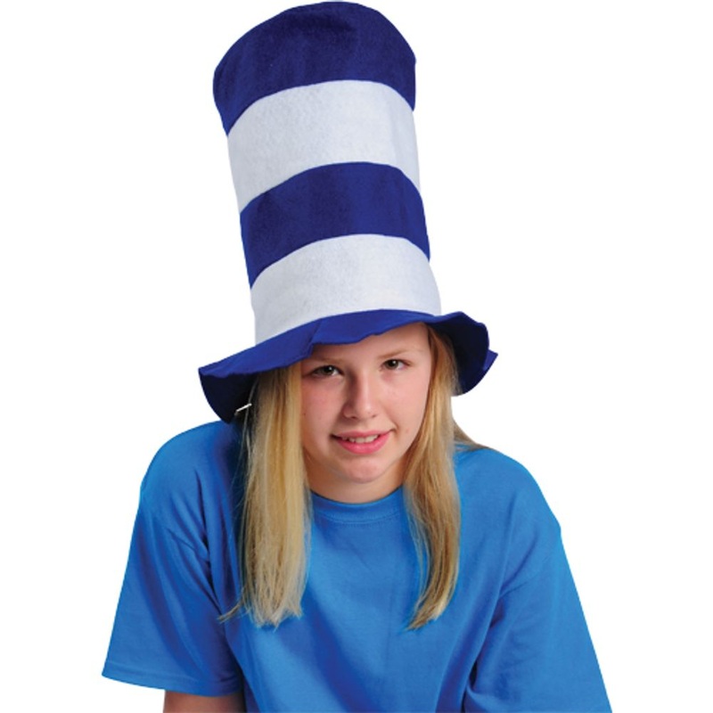 Blue and White Stove Top Hat