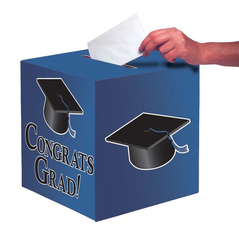 Congrats Grad Cobalt Card Box (1 ct)