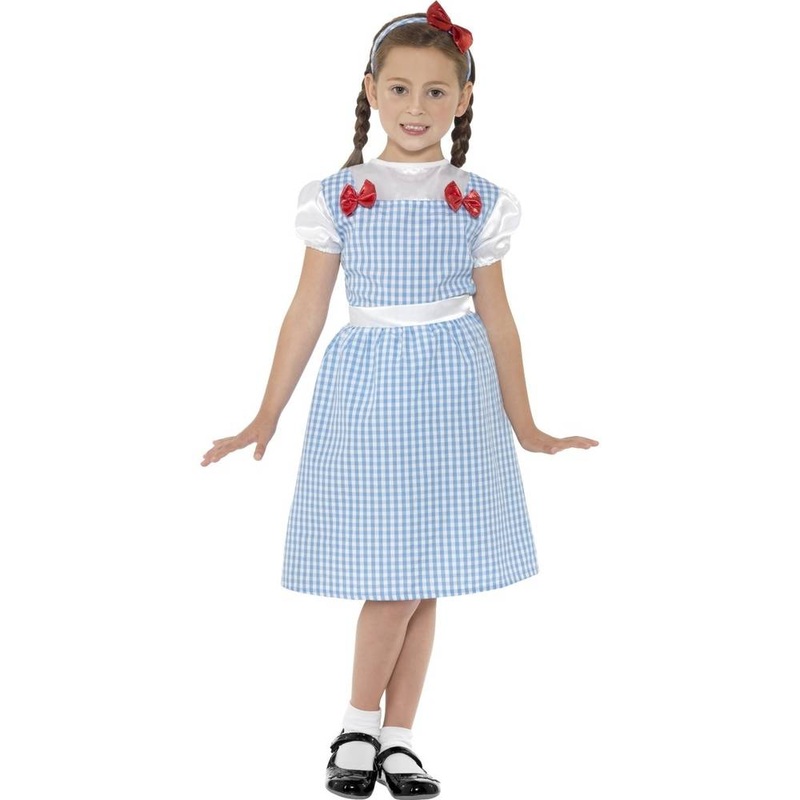 Country Girl Costume Blue Dress and Headband