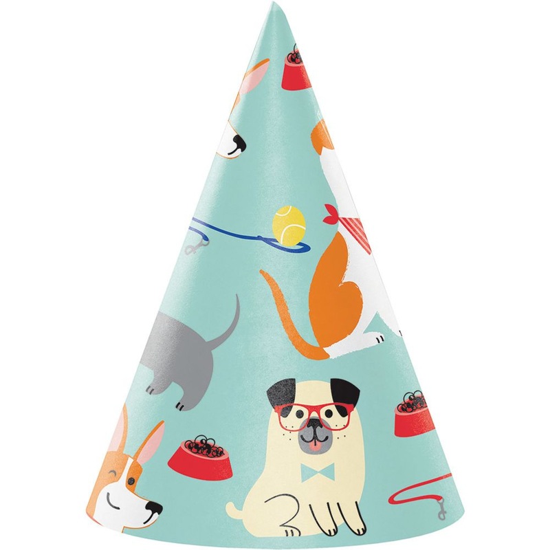 Dog Party Party Hats (8 ct)