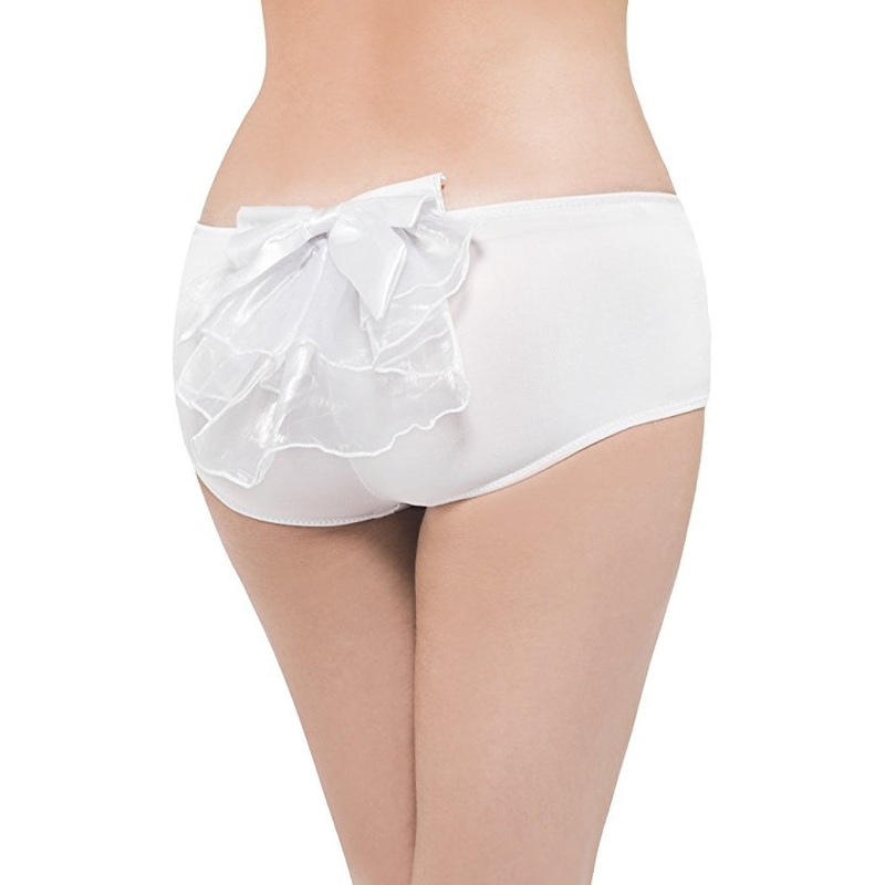 Fever Burlesque Panties White with Bow