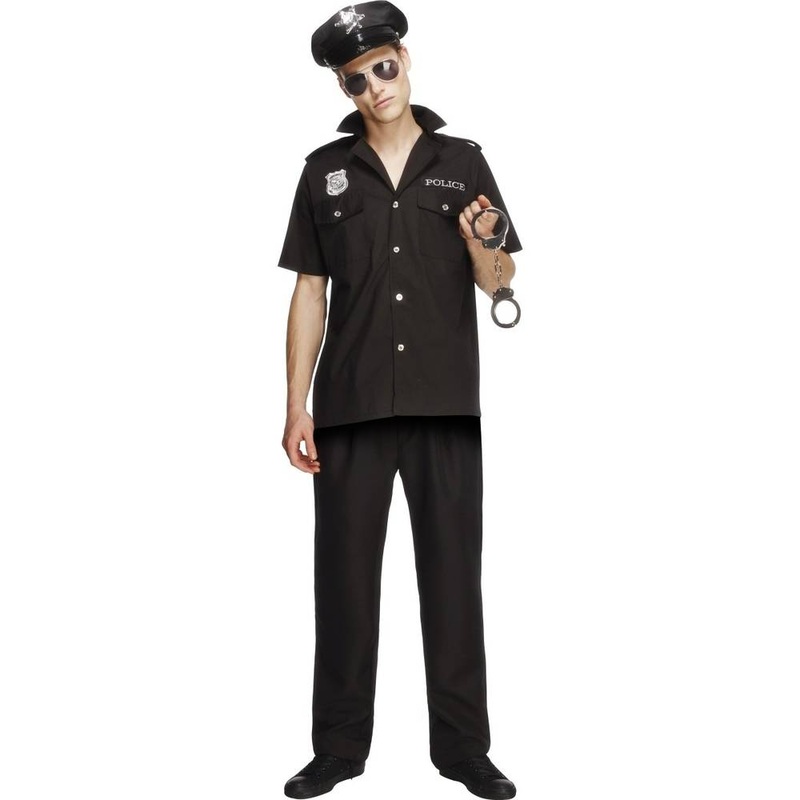 Fever Cop Men's Costume Large Chest 42-44", Waist 36-38", Inseam 33"