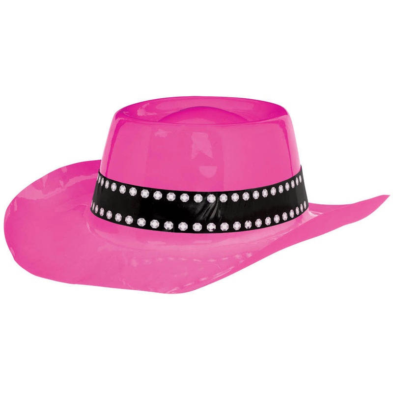 Pink Plastic Cowboy Hat