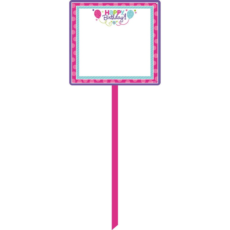 Purple and Teal Yard Sign