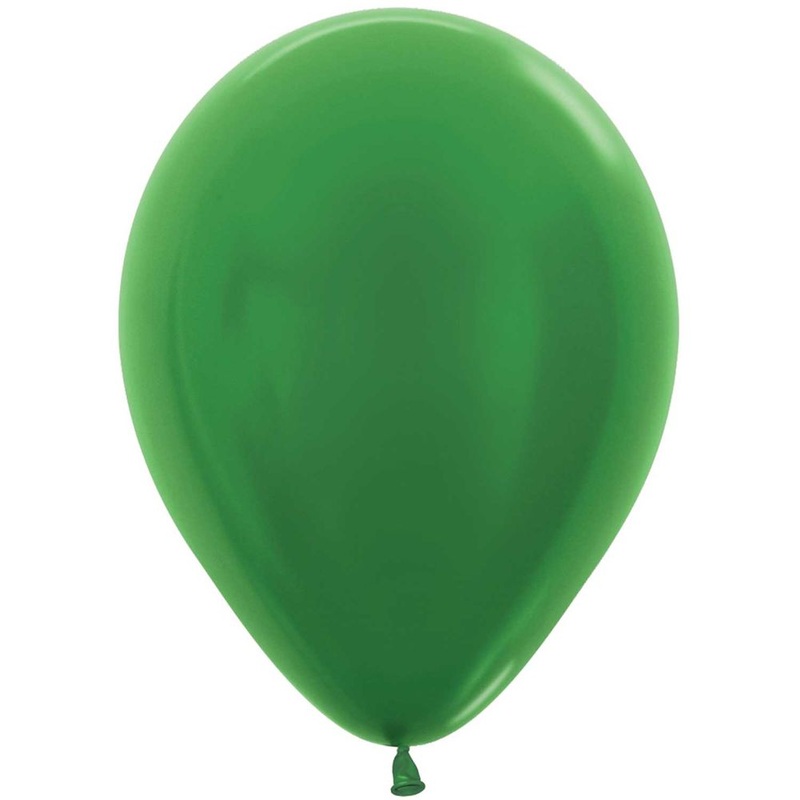 Sempertex 18" Metallic Green Latex Balloons (25ct)