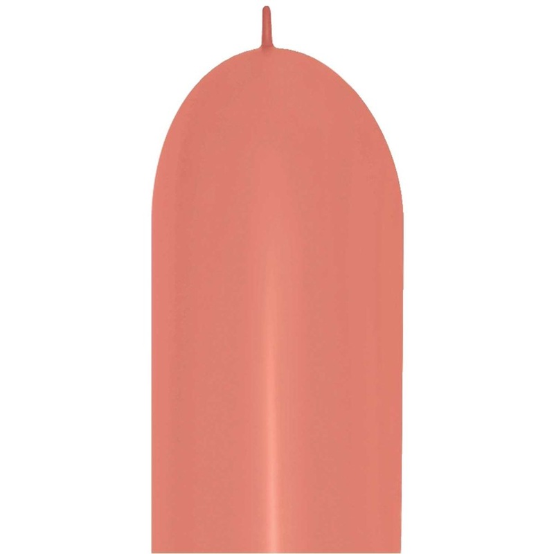 Sempertex 660 Neon Orange Link-O-Loon Latex Balloons (50ct)