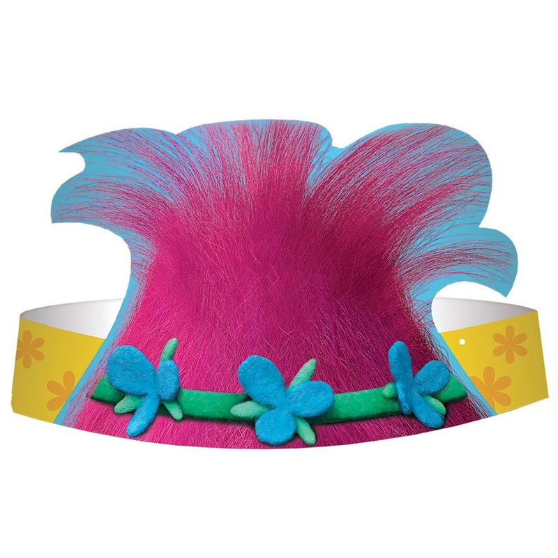 Trolls Party Hats (8 ct)