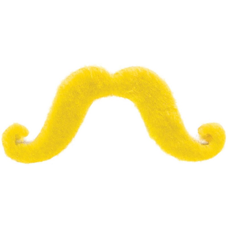 Yellow Handlebar Mustache
