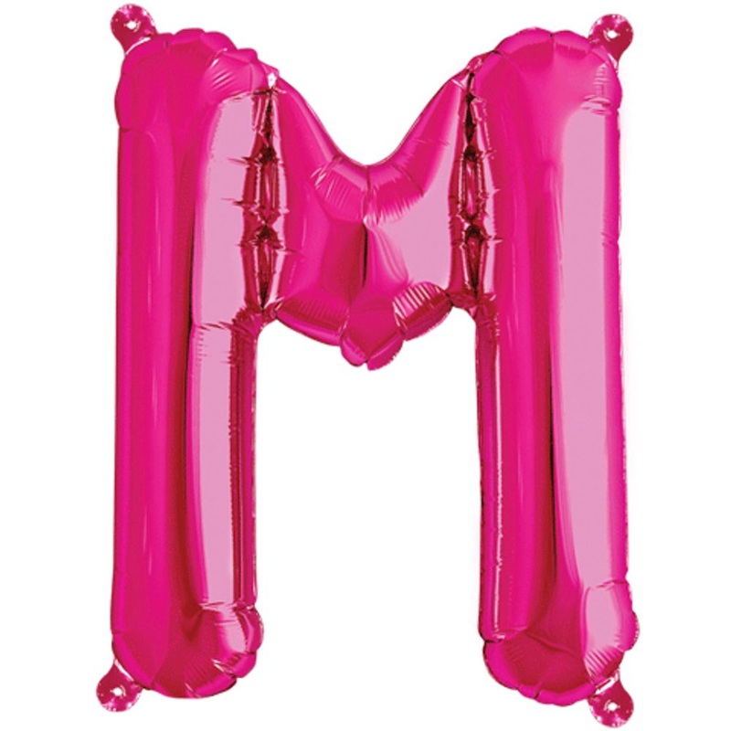 16" LETTER M MAGENTA