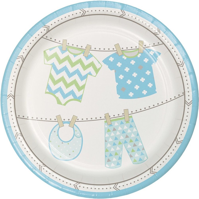 Bundle of Joy Boy Dessert Plates (8 ct)