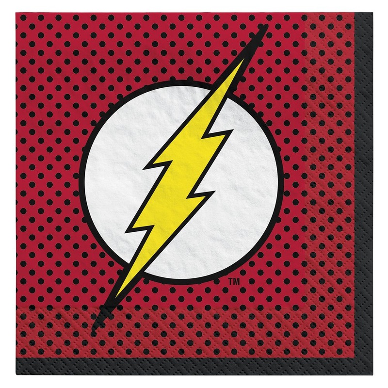 Justice League Heroes Unite, The Flash Lunch Napkins, 16ct