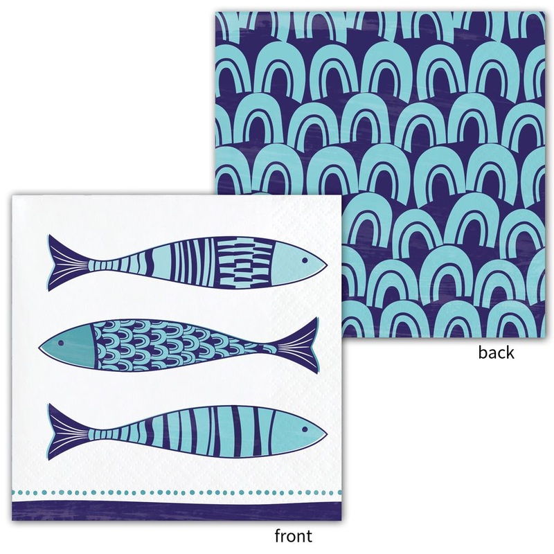 Mediterranean Beverage Napkins (24 ct)