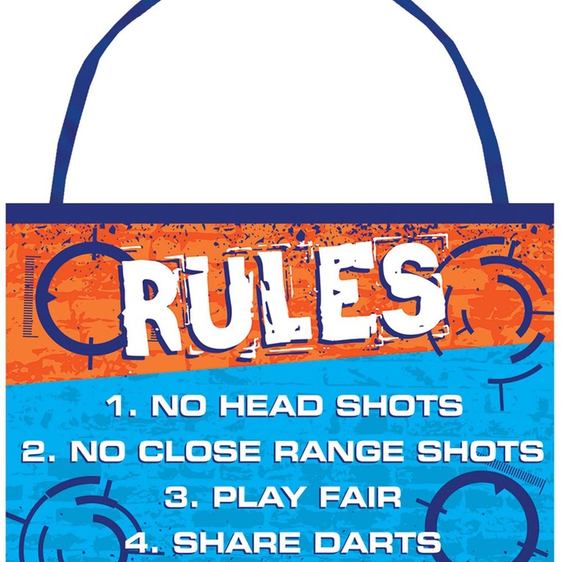 Nerf Rules Easel Sign