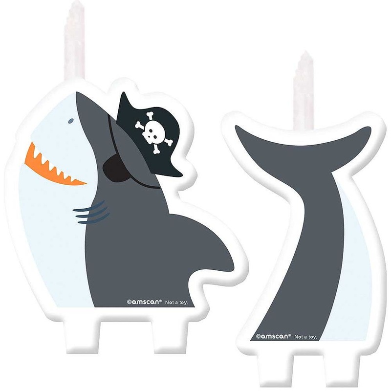 Pirate Shark Candle set, 2pc