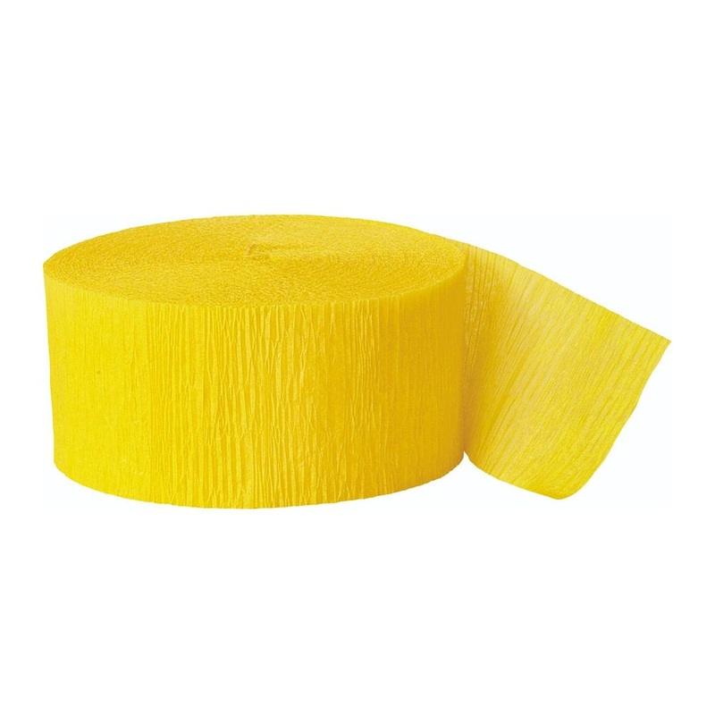 Sunshine Yellow Jumbo Paper Streamer
