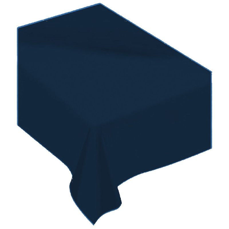 True Navy Plastic Rectangle Tablecover