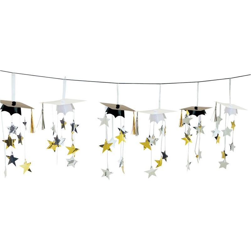 3D Graduation Cap Garland