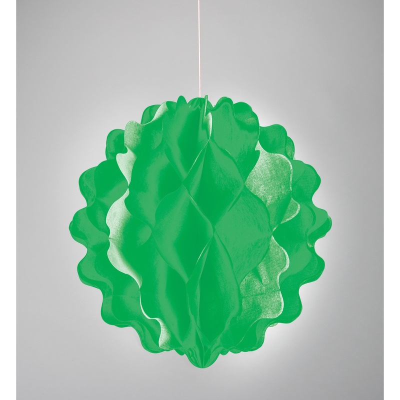 8'' Green Honeycomb Tissue Ball