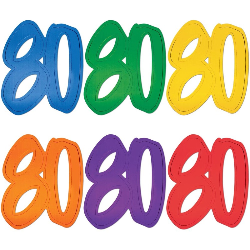 "80" Foil Cutouts