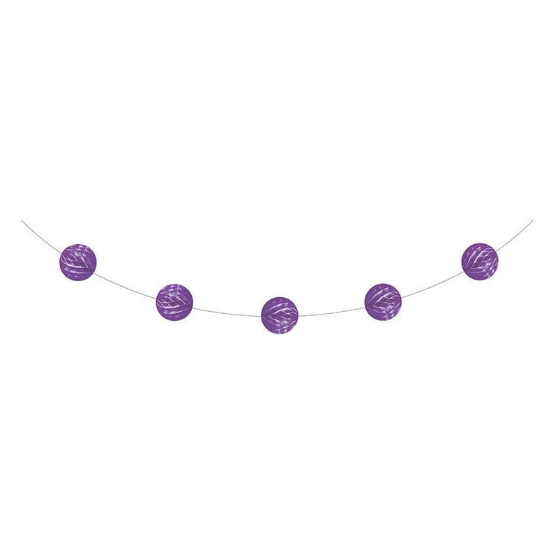 Amethyst Tissue Ball Garland