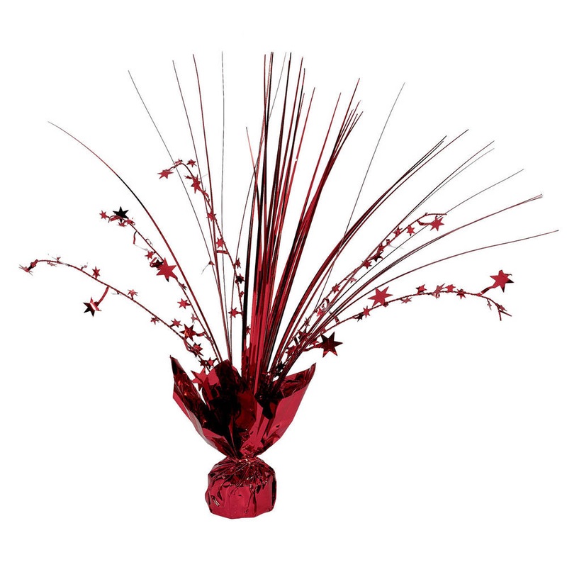 Apple Red 12" Spray Centerpiece