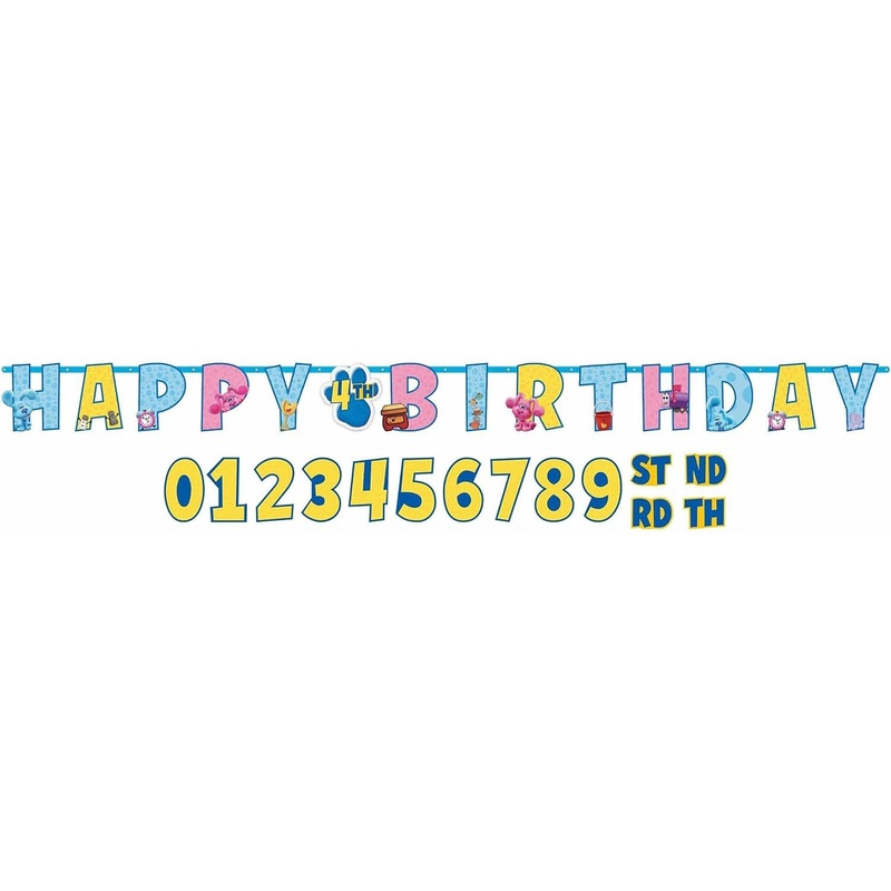 Blues Clues Jumbo Add-An-Age Letter Banner