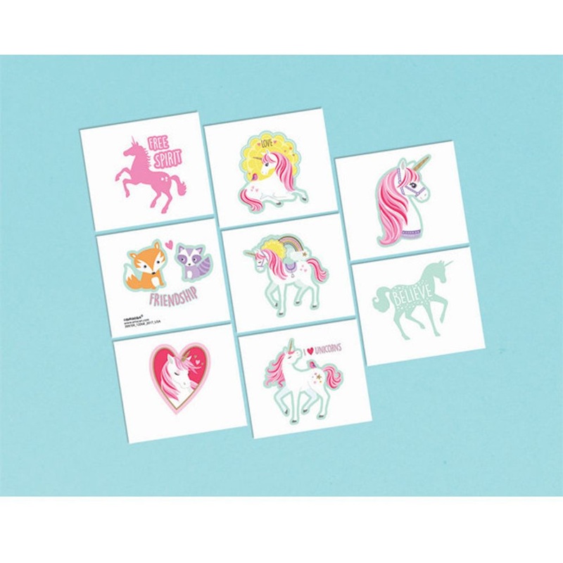 Magical Unicorn Tattoos (8ct)
