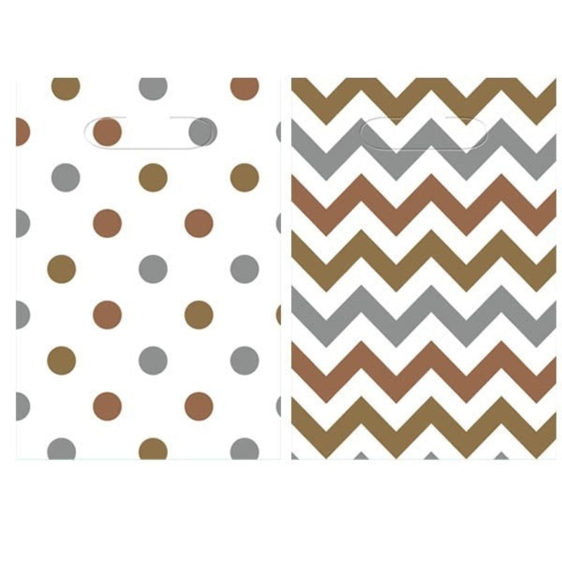 Mixed Metals Loot Bags (8ct)