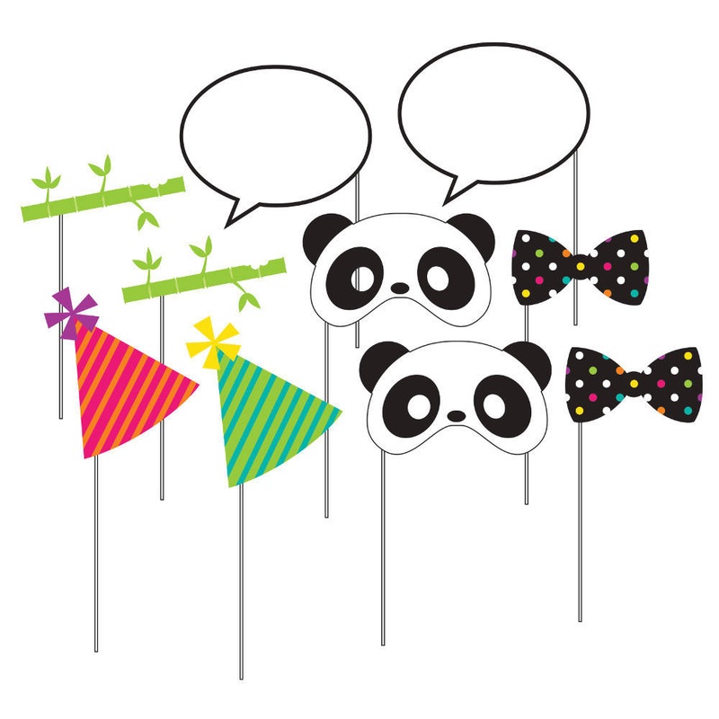Panda Monium Photo Props (10 ct)
