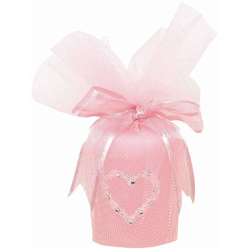Pink Votive Candle w/Gem