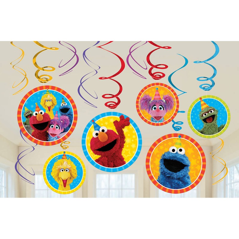 Sesame Street Hanging Swirls (12 ct)