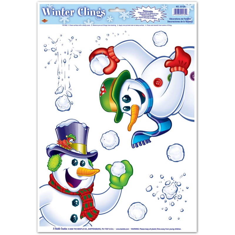 Snowman Window Clings
