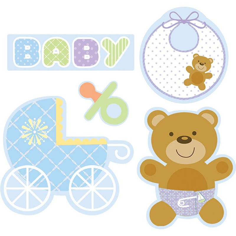 Teddy Bear Blue Cutout Assortment