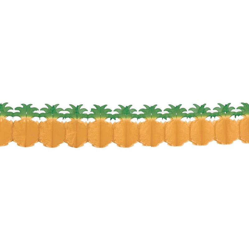 Tissue Pineapple Garland, 12'