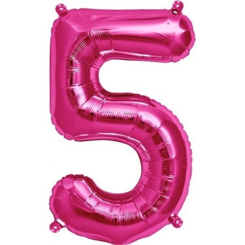 16" Number 5 - Magenta