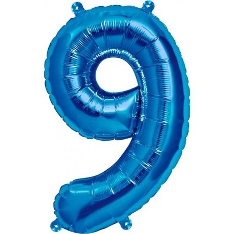 16" Number 9  - Blue