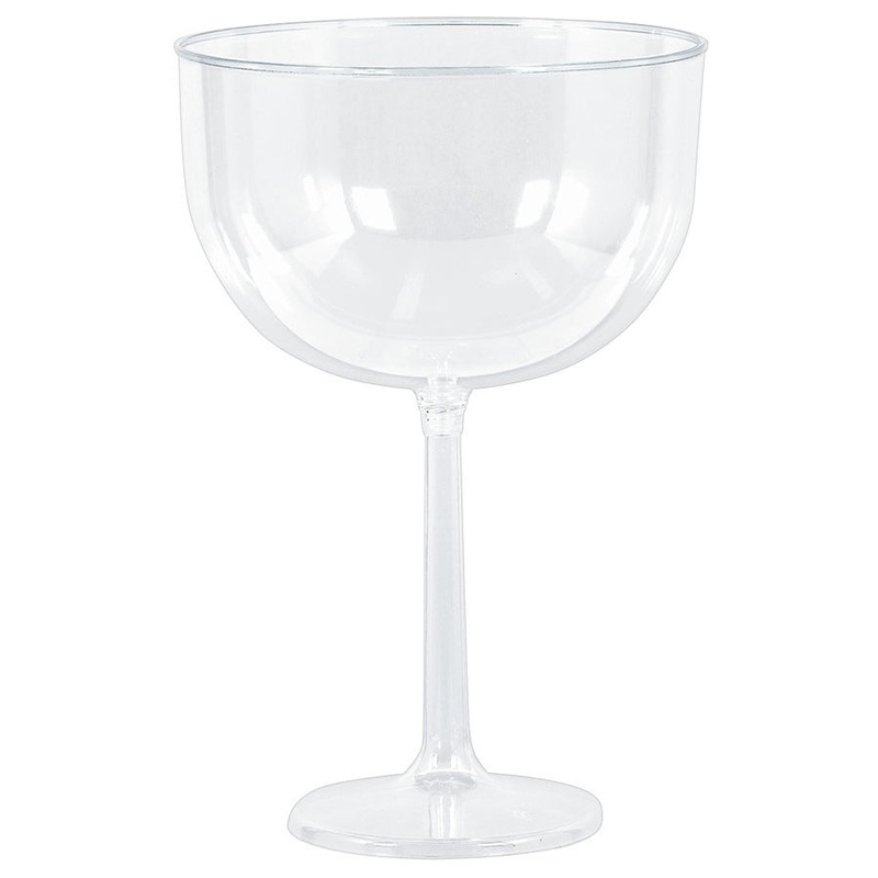 47oz Jumbo Plastic Wine Glass Clear