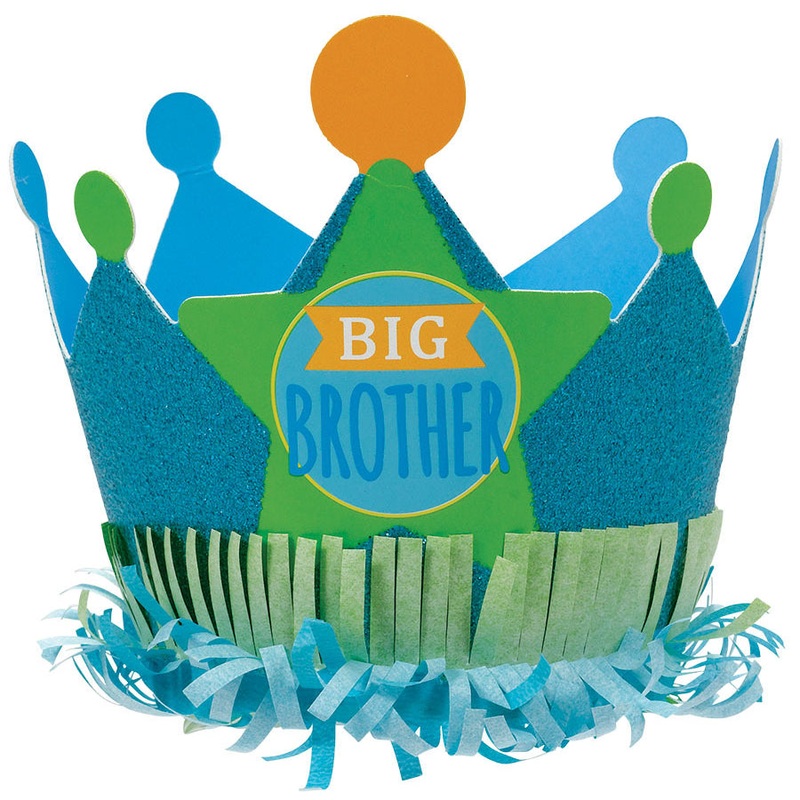 Big Brother Glittered Paper Crown