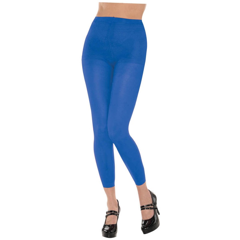Blue Footless Tights
