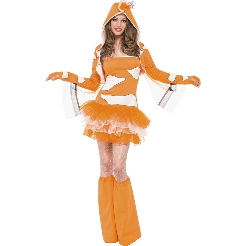Fever Clownfish Women's Costume Orange Extra Small US 2-4
