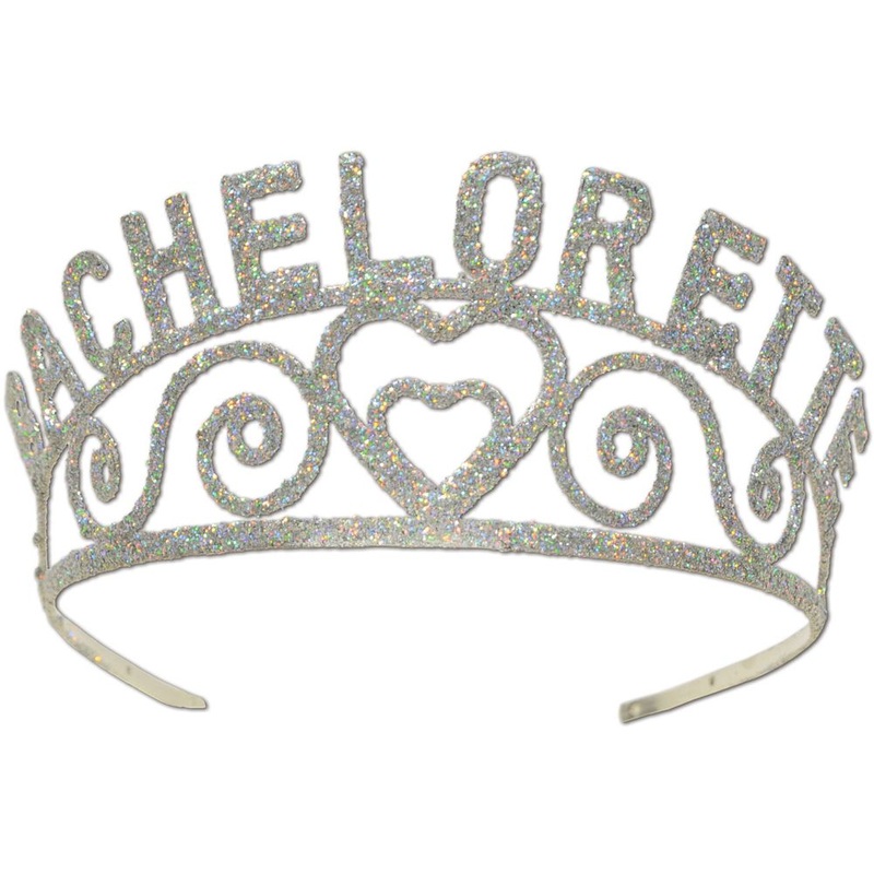 Glittered Bachelorette Tiara