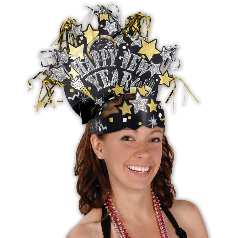Glittered New Year Headdress