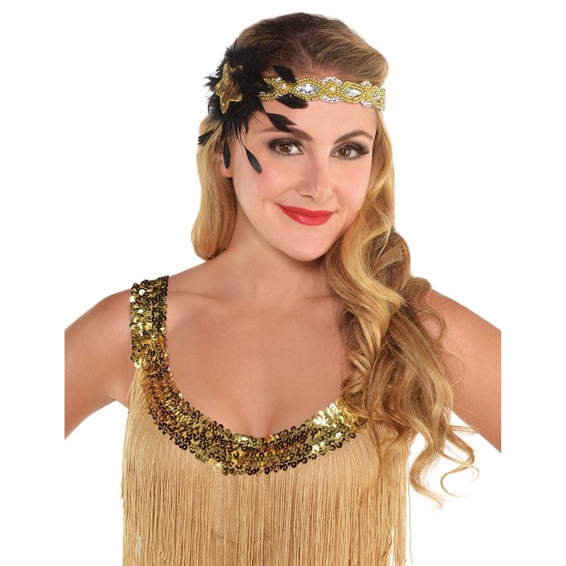 Glitz & Glam Sequin Feather Headband