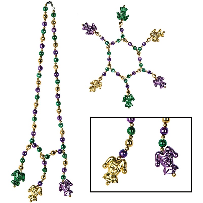 Mardi Gras Beads Choker/Bracelet Set