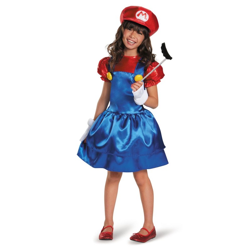 Mario Skirt Version Costume Girls S (4-6x)