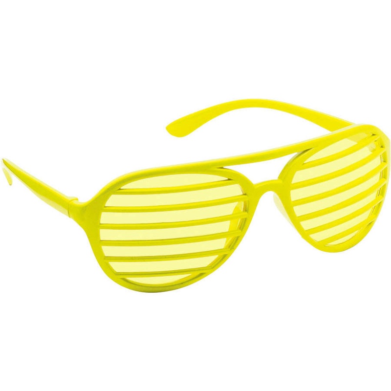Yellow Slotted Glasses