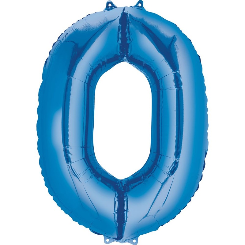 34" NUMBER 0 BLUE