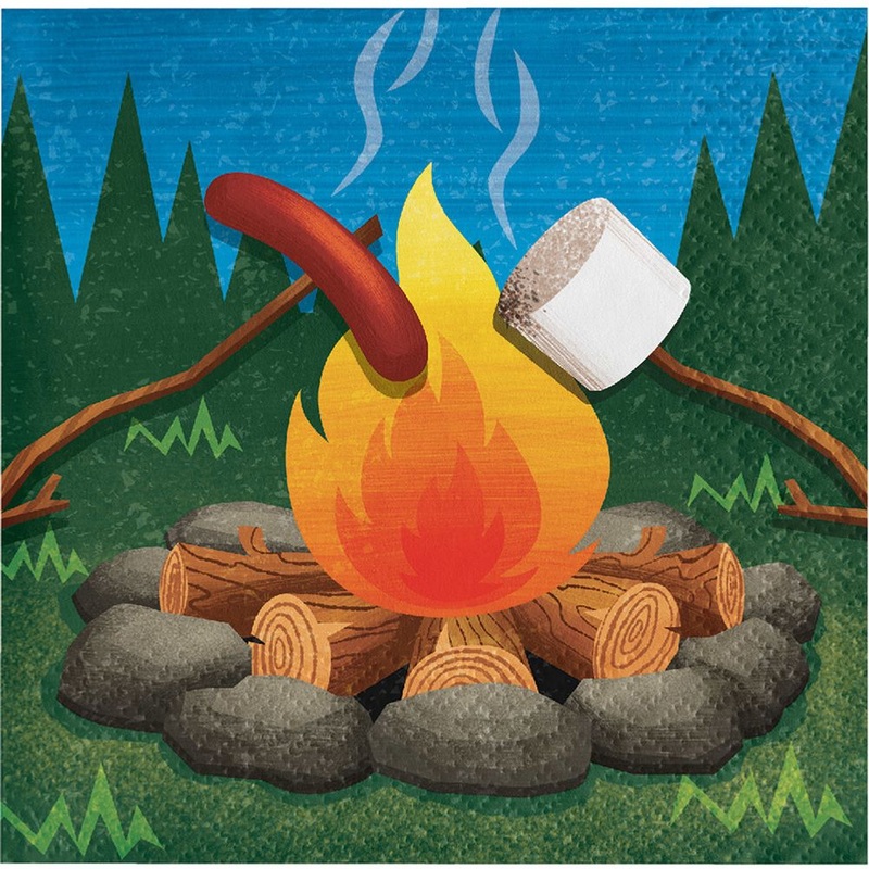 Camp Out Beverage Napkins (16 ct)