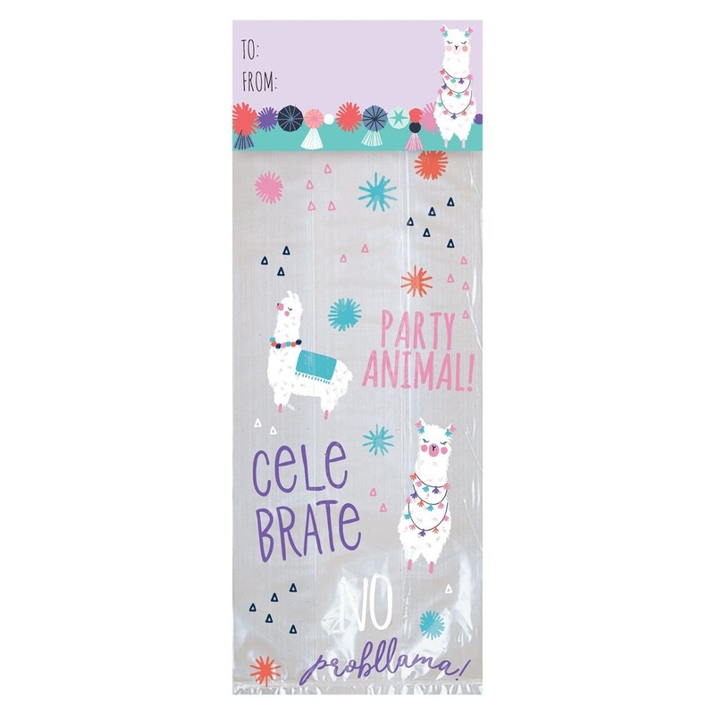 Llama Fun Cello Treat Bag, 20ct