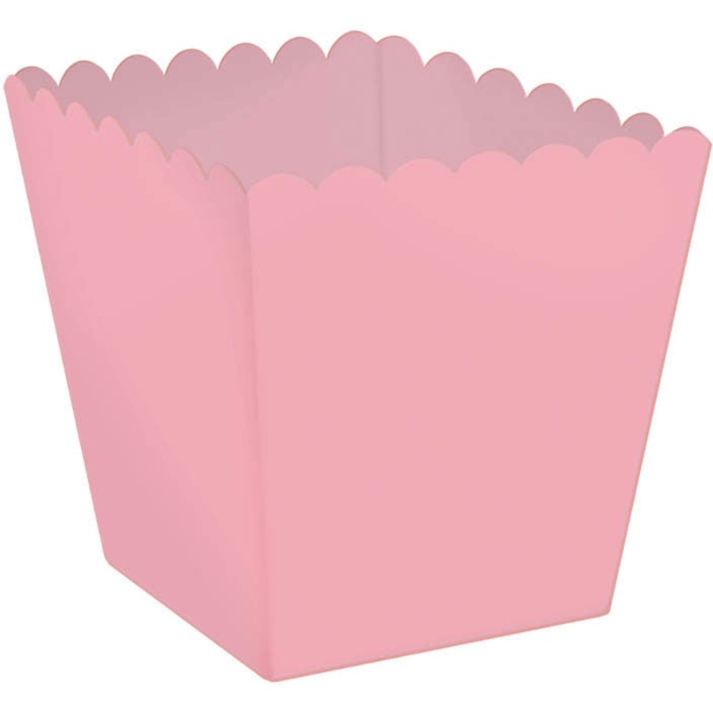 New Pink Scallop Favor Boxes (100ct)